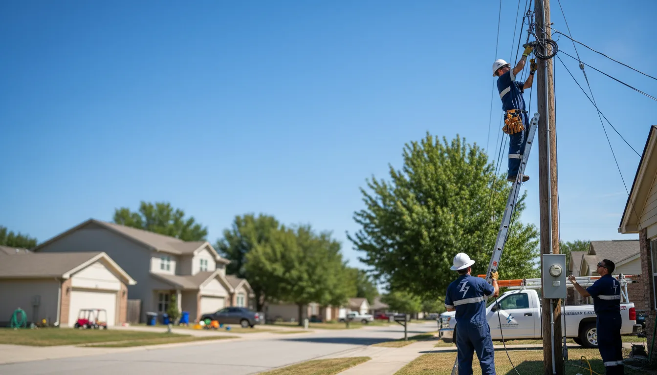 Residential electrician providing installation services in Danbury, NE